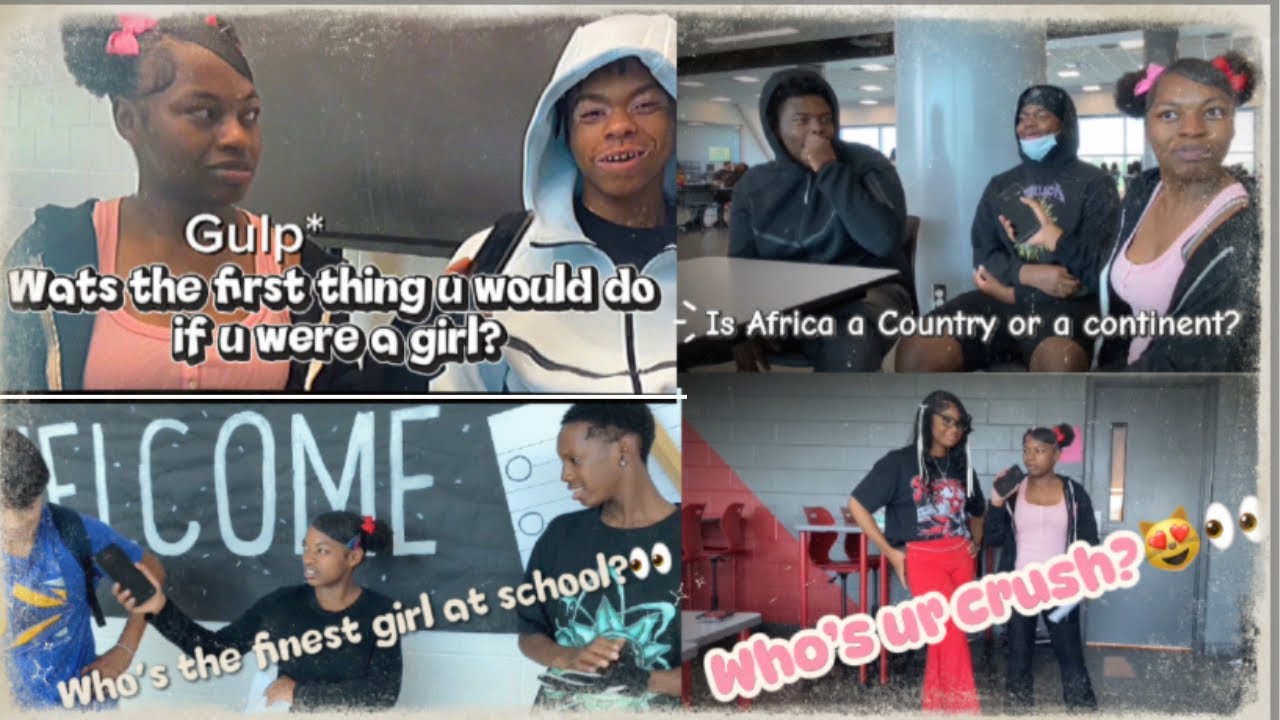 Asking ppl at my school personal and BASIC Questions🤫Public High school ...