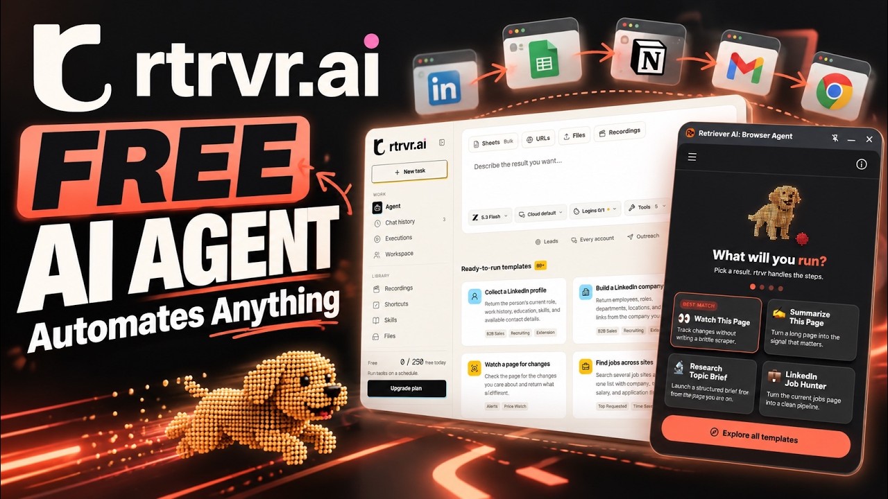 This 100% FREE AI Agent Is Absolutely INSANE! | Rtrvr AI