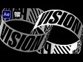 How to Animate Intertwining Text Rings in After Effects