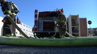 San Diego Fire Department 2 1/2 inch Exposure lines Hose Lay