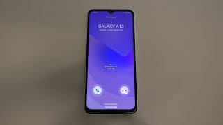Samsung Galaxy A13 Incoming Call Ringtone
