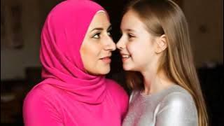 Muslim older women and cute young girl l lesbian love  💗 lesbian kissing video 💋