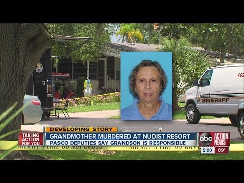 Grandmother murdered at nudist resort