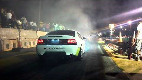 Mustang GT 150 shot nitrous run