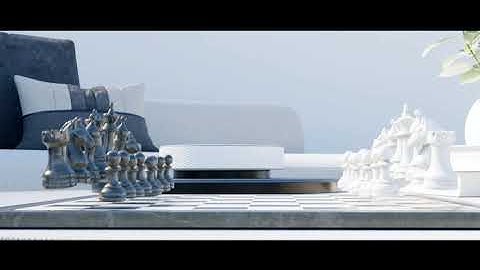 chess animation made in blender