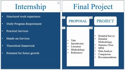 Which is Best , Internship or Final Project?