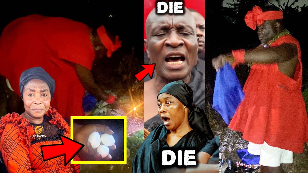Break, Akosua Brempomaa Joins Spiritual Man At Cemetery Curse Odo Bronii & Abusuapanin..