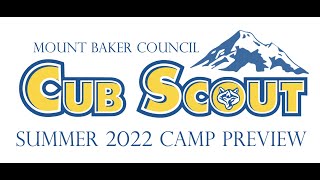 2022 Summer Cub Scout Camping Preview