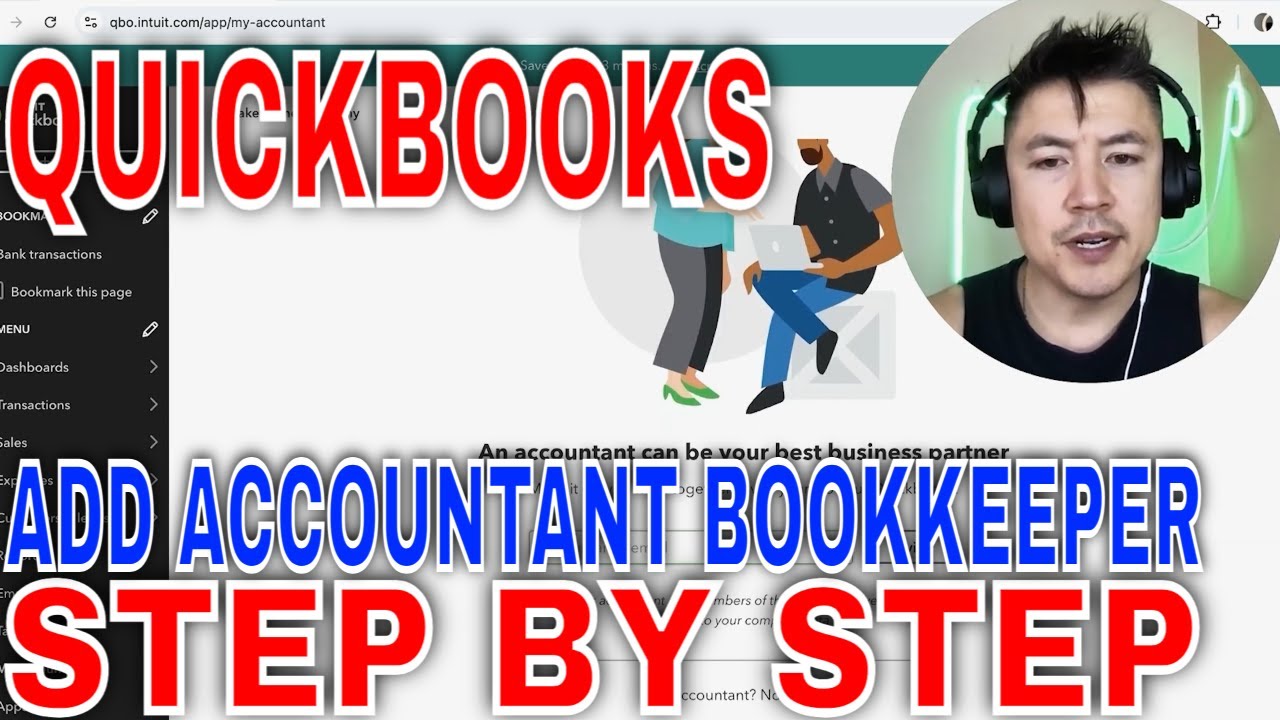 How To Add Accountant Bookkeeper To QuickBooks Online Account 🔴 - YouTube
