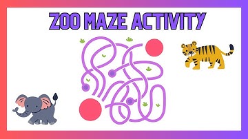 Zoo Maze Activity | Learn Problem-Solving and Eye Hand Coordination | Preschool & Toddler Learning