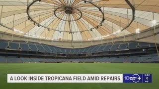 Tropicana Field nearly ready to host baseball again as crews make final repairs