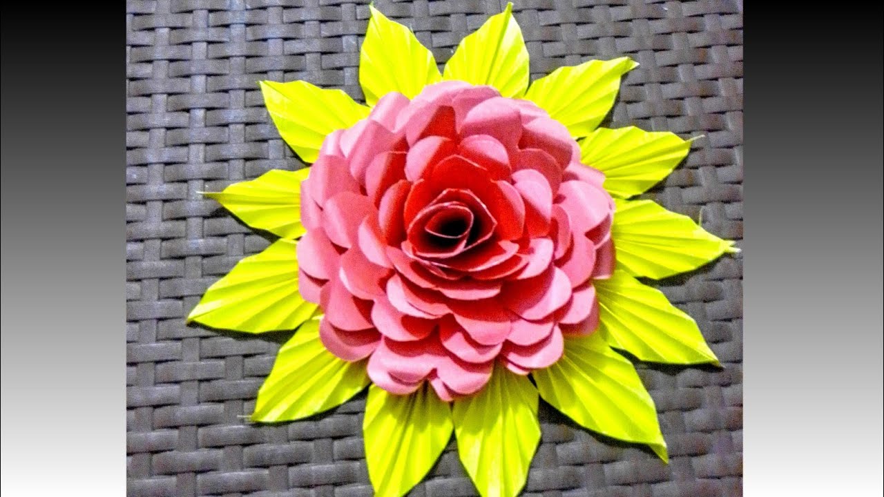 DIY... Simple Home Decor. Simple Ideas Wall Decoration Of Paper