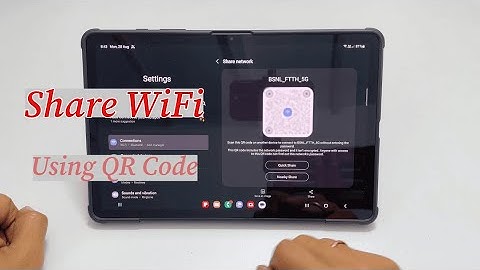 How to share WiFi password using QR Code on Galaxy Tab S9