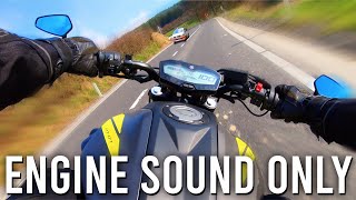 Yamaha MT-07 FULL AKRAPOVIČ TITANIUM | FULL THROTTLE MOUNTAIN RIDE [PURE SOUND/NO DB-KILLER]