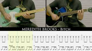 MEREDITH BROOKS - Bitch [GUITAR COVER + TAB] Resimi