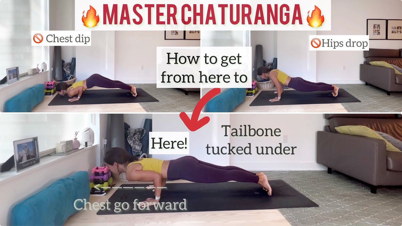3 Exercises That'll Help You Master Chaturanga Pose