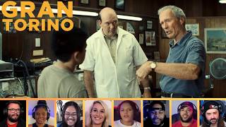 Reactors Reacting To Walt Teaching Thao How To Talk Like A Man Gran Torino 2008