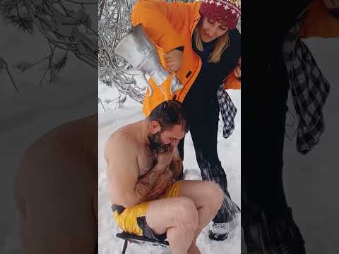 THE ATIK FAMILY TAKING A SHOWER IN THE SNOW  SNOW LOVERS SUBSCRIBE MY CHANNEL MORE VIDEOS ON THE WAY
