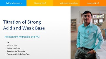 Volumetric Analysis, Lecture No-8