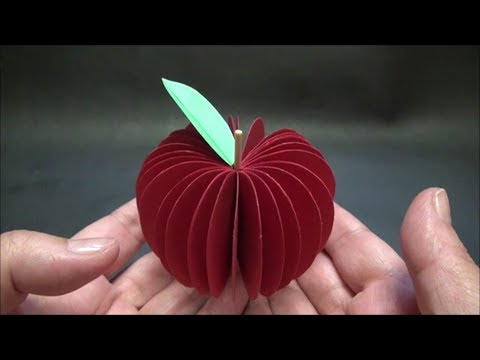 ペーパークラフト リンゴの作り方 Diy Paper Craft How To Make