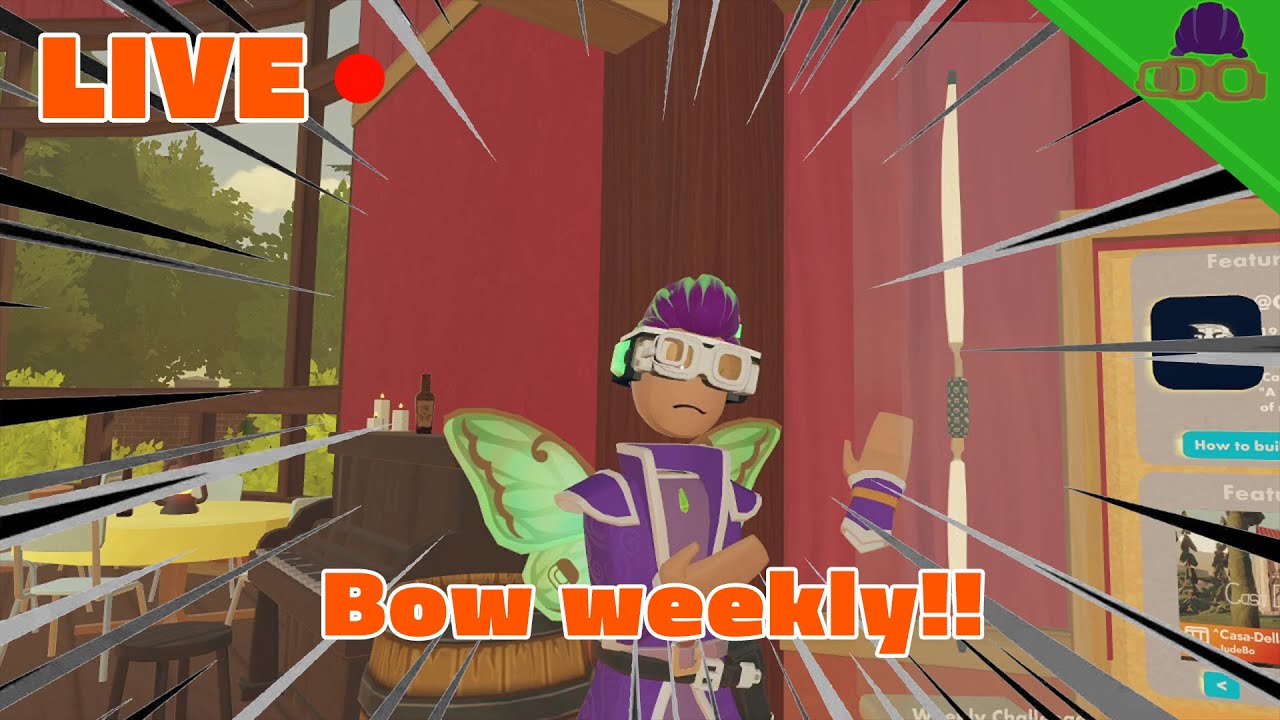 LIVE - Super cool bow !! [Weekly Speedrun] | Rec Room