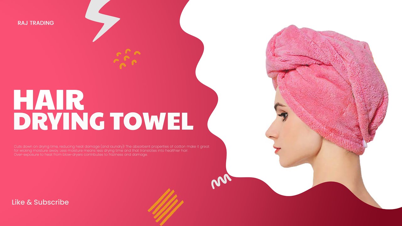 Hair Wrap Absorbent Towel Hair-Drying Bathrobe Magic Hair Warp Towel (RAJ TRADING)