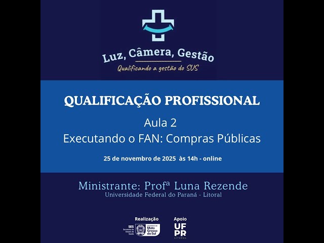 Executando o FAN: Compras Públicas - FAN (Aula 2)