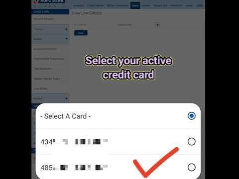 Hdfc jumbo Insta loan details!! how to see Hdfc credit card loan