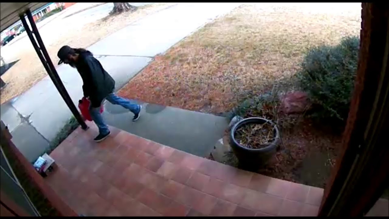 Porch Package Thief in OKC policella
