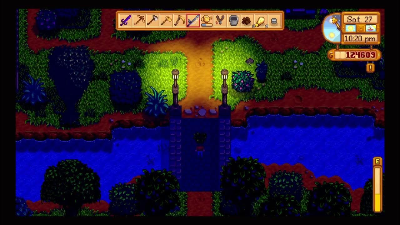 Stardew Valley Shadowy figure at the bridge near the beach YouTube
