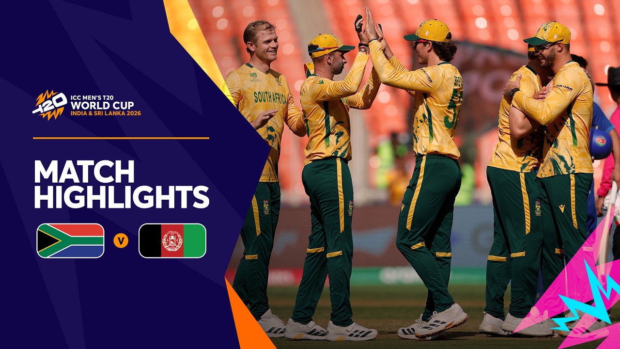 SA v AFG | Match Highlights | T20WC 2026