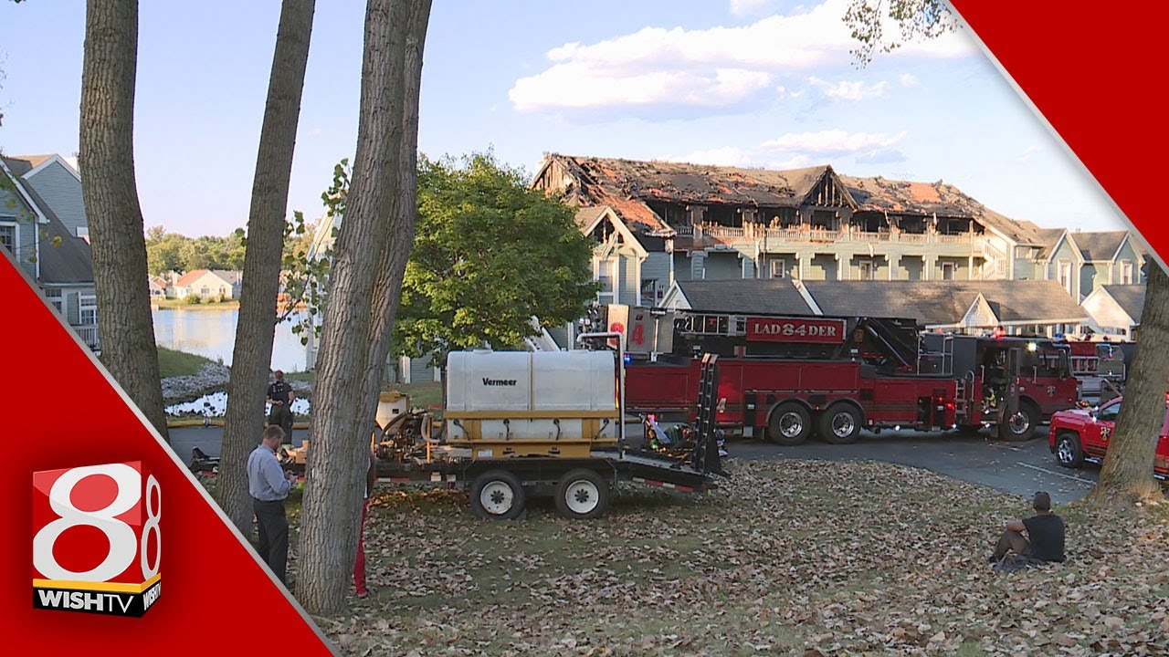 Apartment fire leaves two firefighters injured - YouTube