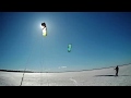 Kite skiing on Winnebago 01