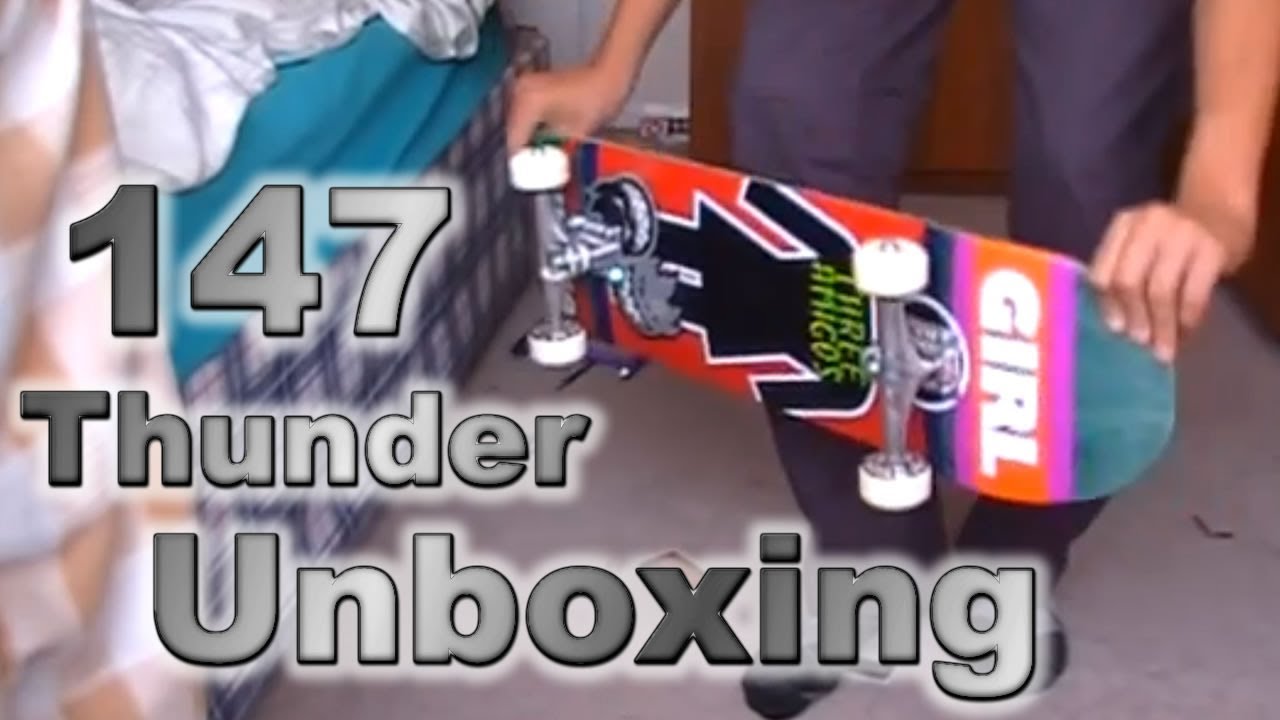 Thunder 147 Hollow Light Trucks Unboxing/ Board Setup - YouTube