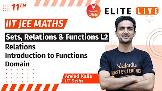 Sets, Relations & Functions L2 | Relations, Introduction to Functions, Domain | IIT JEE Maths (11th)