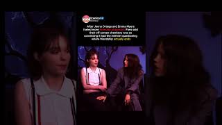 This Jenna Ortega and Emma Myers clip broke the internet 😭 #wenclair