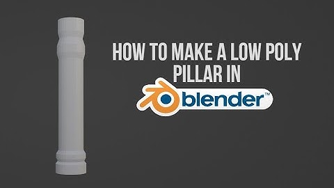 How to make a low poly pillar in blender in 1minute! #blender #lowpolypillar #pillar