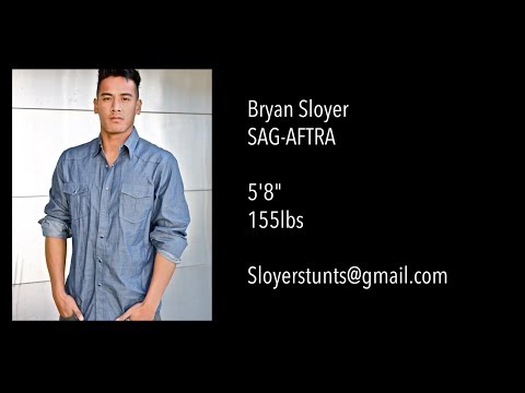 Bryan Sloyer Stunt Reel 2017