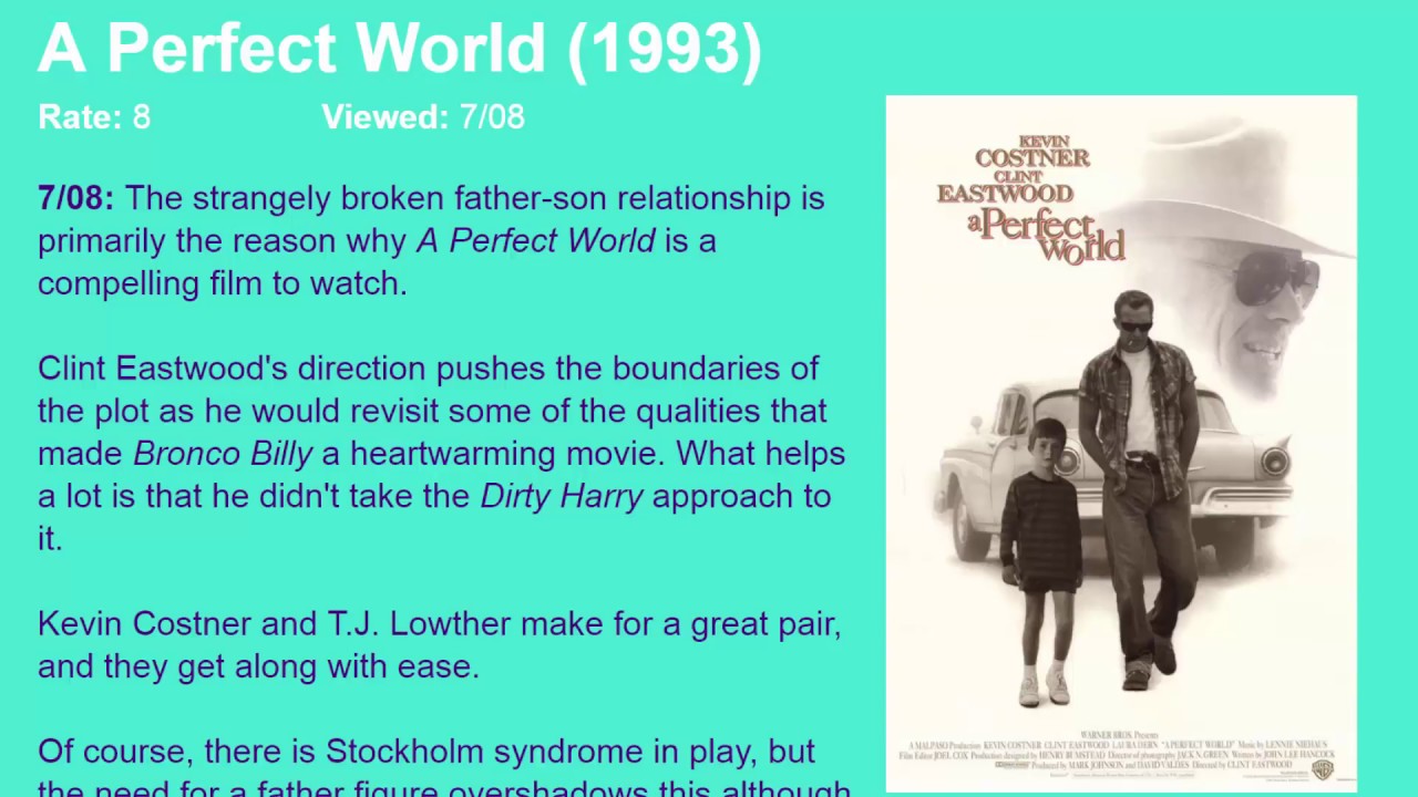 movie review a perfect world