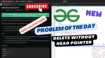 #day14  | Delete without head pointer | gfg potd | Edutech Barsha | Problem Of The Day