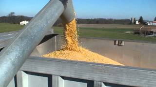 F3 Gleaner unloading corn
