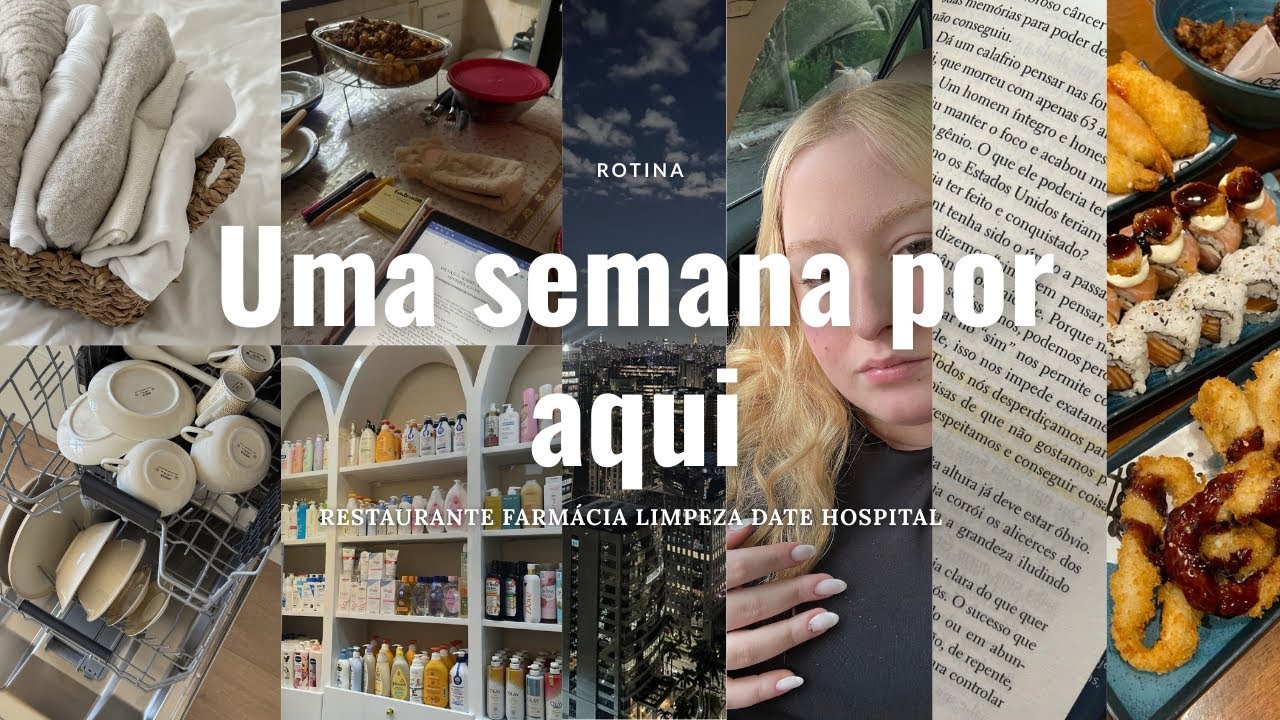 UMA SEMANA COMIGO (organização, limpeza, estudos, leitura…)