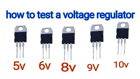 How to test a voltage regulator with a multimeter