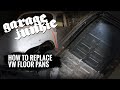 How To Replace VW Bug Floor Pans With The Body On