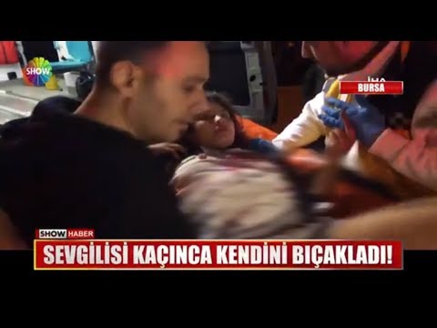 Sevgilisi kaçınca kendini bıçakladı!