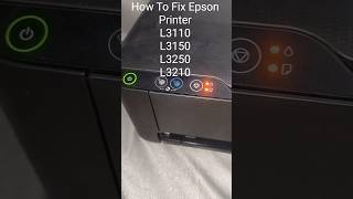 How to fix epson printer3110? power button light+Red light blinking