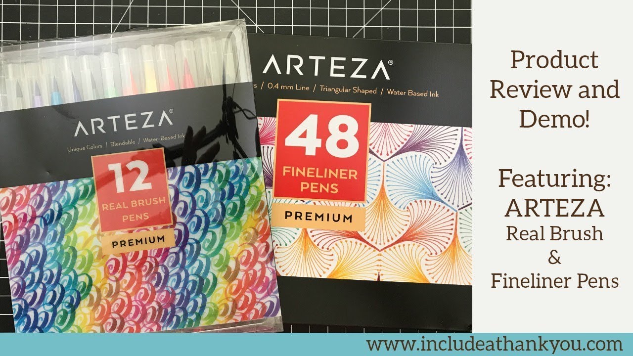 Arteza Blendable Ink Real Brush Tip Artist Brush Pens Set