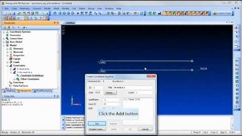 FEMAP Constraint Equation - Siemens