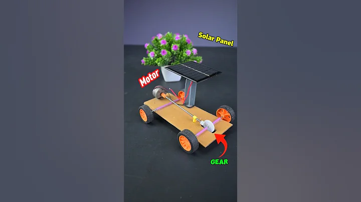 DIY Solar DC Car: Making a Solar Powered Car with DC Motor #shorts #dcmotor #solar #car
