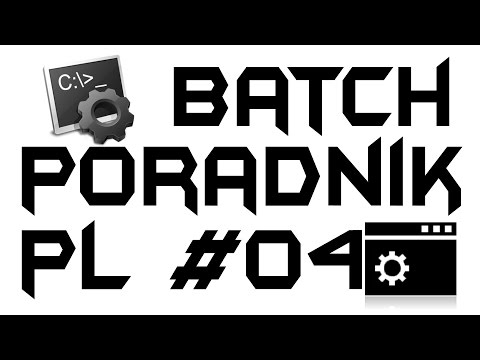 Batch poradnik #04 - Pierwszy prawdziwy program .